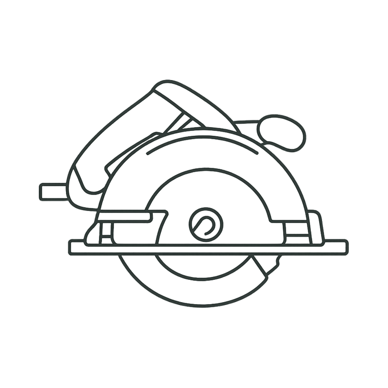 Illustration of a circular saw