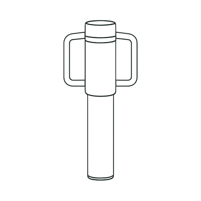 Illustration of a post driver